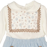 Boys Set Lace Top Round Neck & Jam Pants Elara